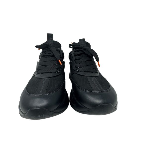 Alexander McQueen Men's Runner Size 40 EU/ 7 US Triple Black Or Womens 10 - Picture 4 of 9